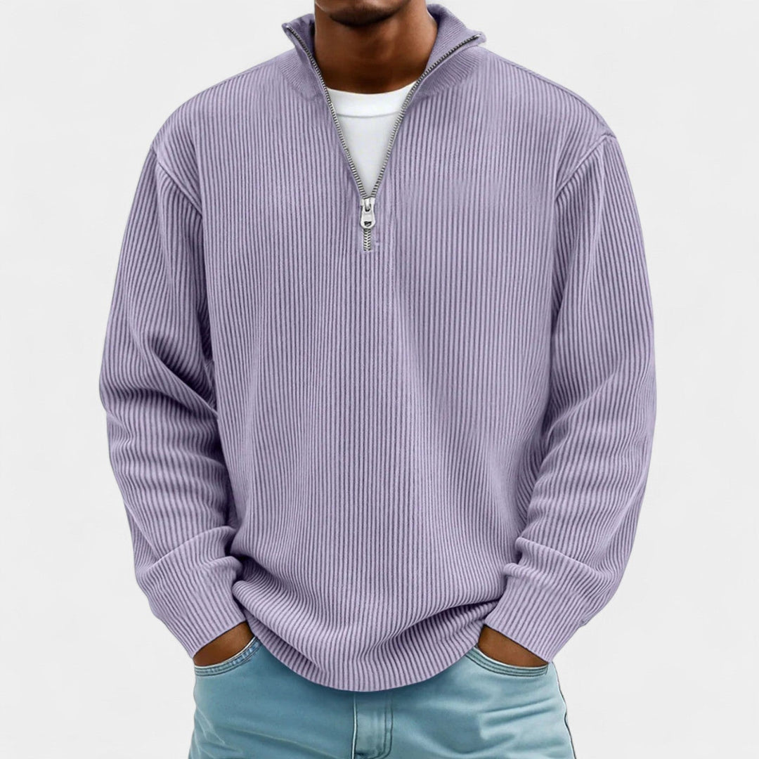 Martin – Pull pour homme avec zip polo
