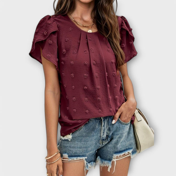Charlotte - Blouse parfaite à pois