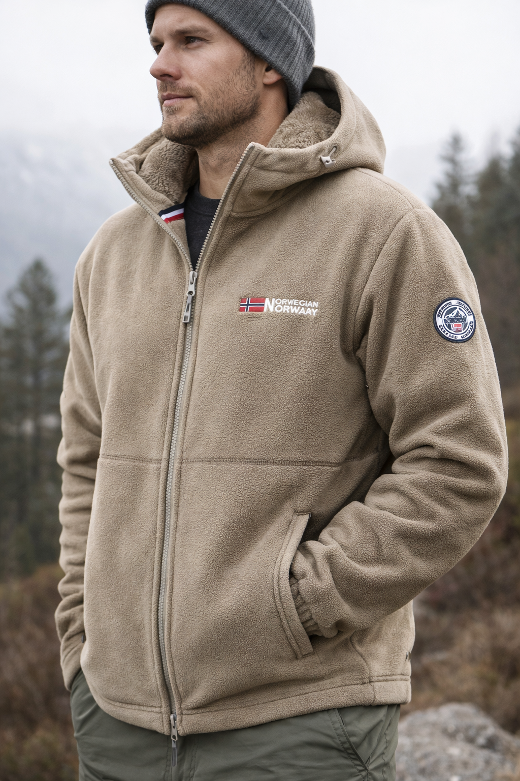 Václav – Veste d'hiver avec doublure en polaire thermique