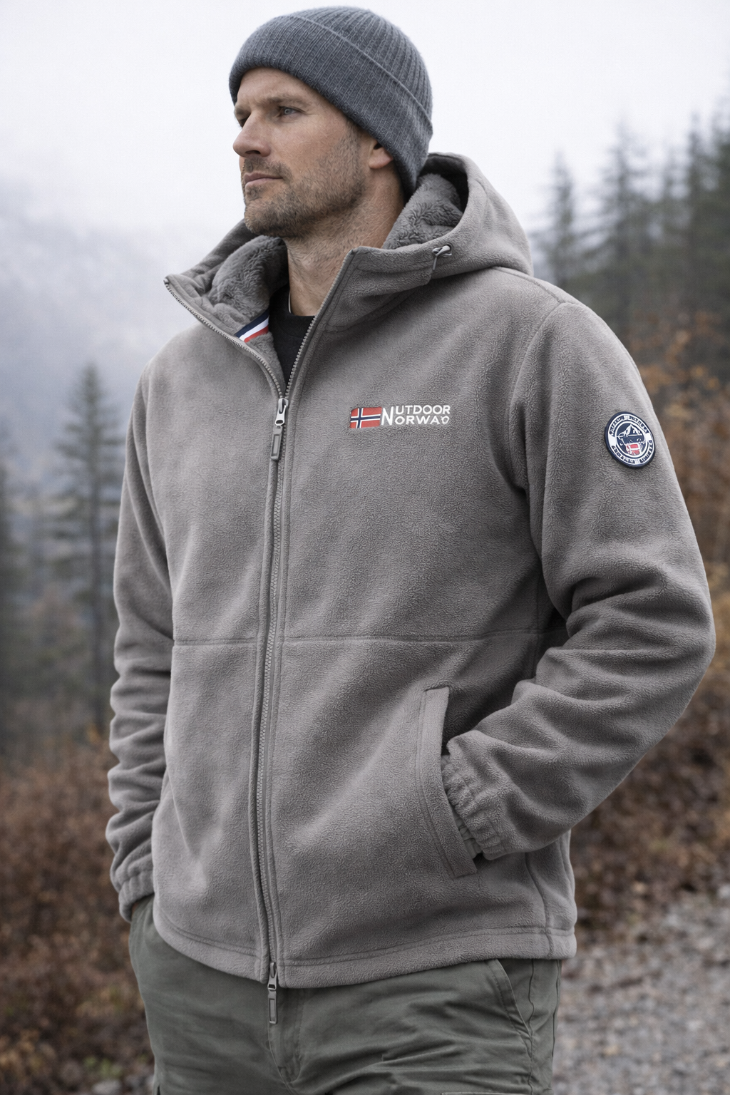 Václav – Veste d'hiver avec doublure en polaire thermique