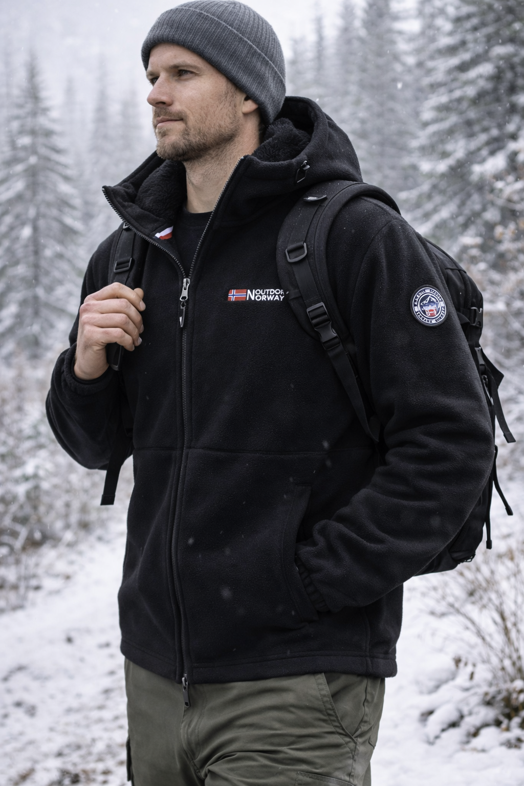 Václav – Veste d'hiver avec doublure en polaire thermique
