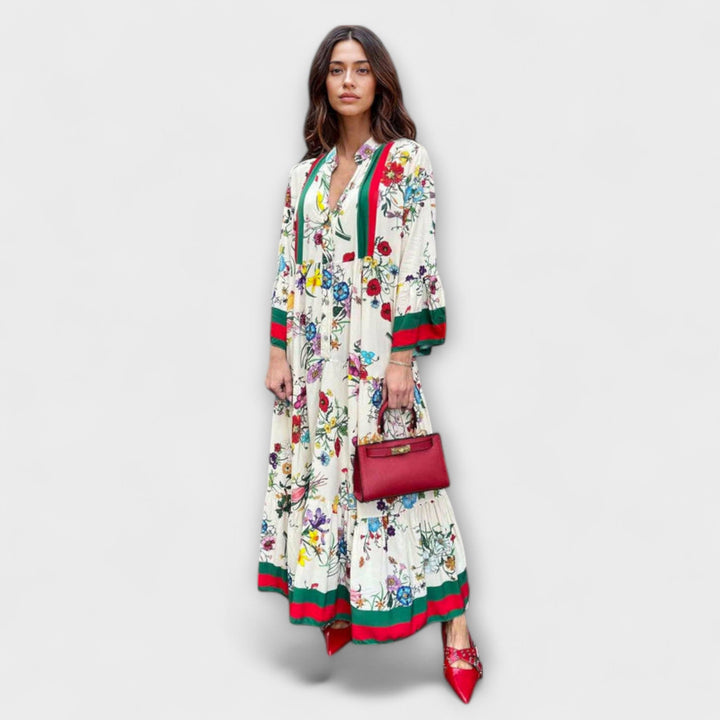 Oriana - Robe maxi à imprimé floral