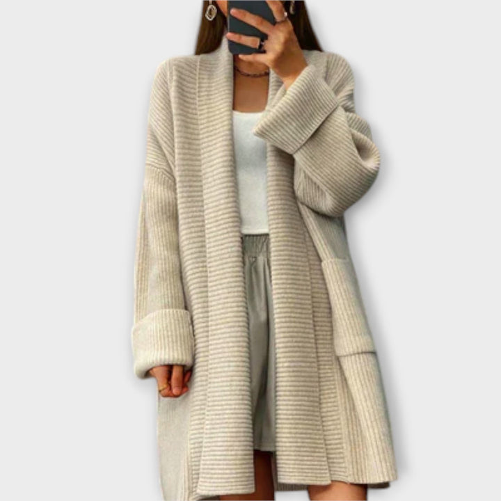 Euphemia - Long cardigan tricoté