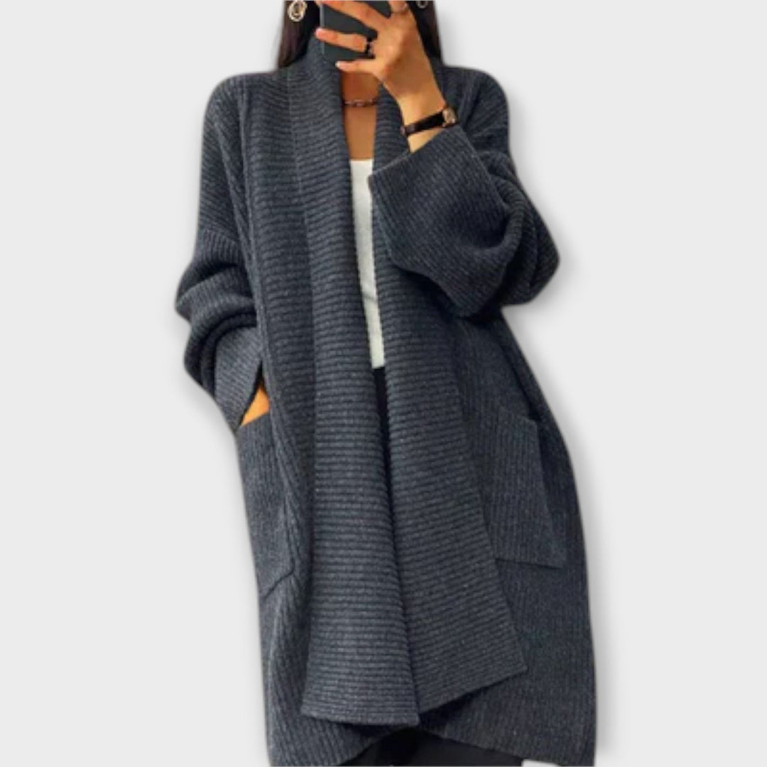Euphemia - Long cardigan tricoté