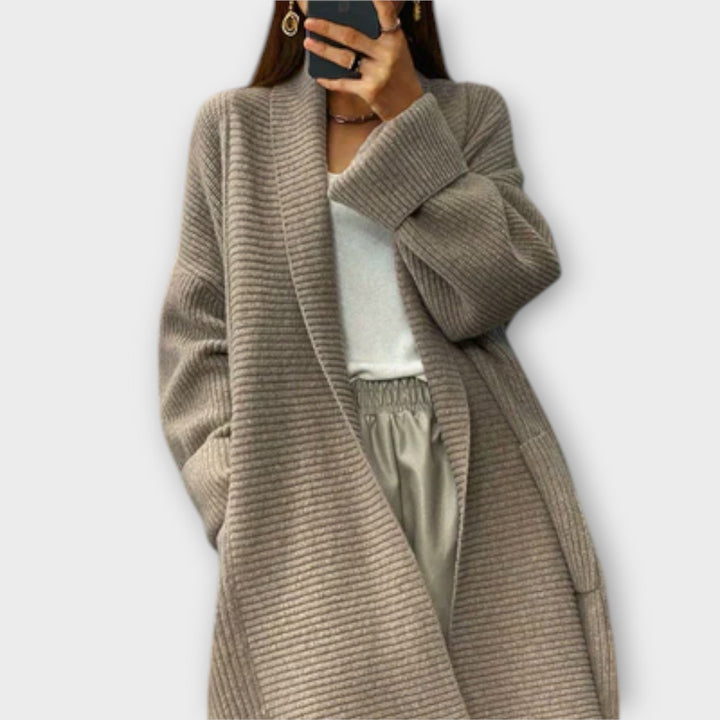 Euphemia - Long cardigan tricoté