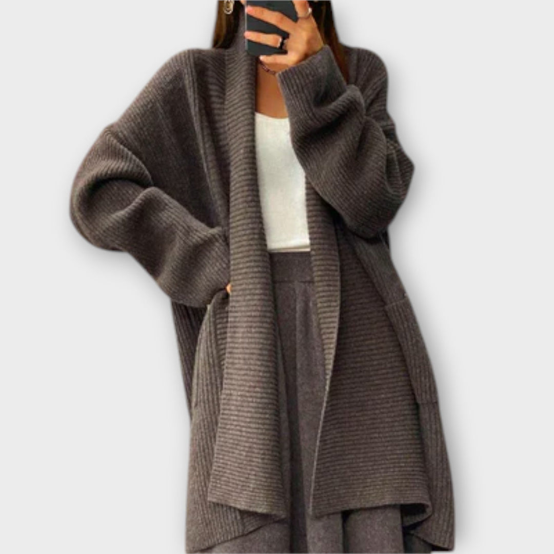 Euphemia - Long cardigan tricoté