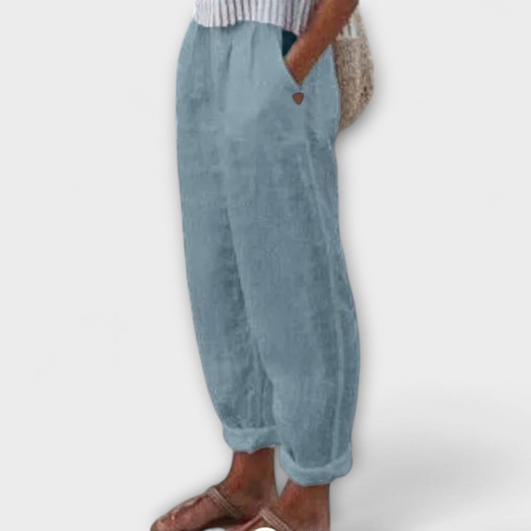 Clara - Pantalon avec taille douce et poches latérales