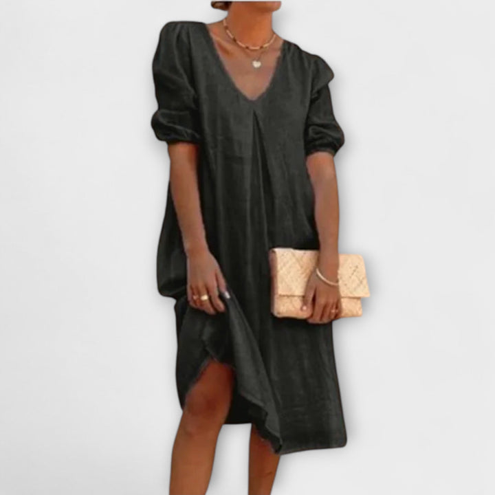 Fanny - Robe d'été élégante avec des détails en crochet