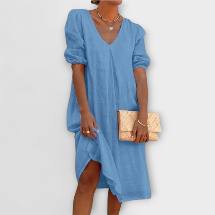 Fanny - Robe d'été élégante avec des détails en crochet
