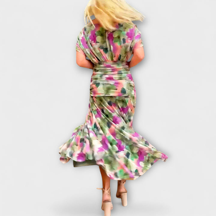 Aurora - Robe maxi stylée avec décolleté en V