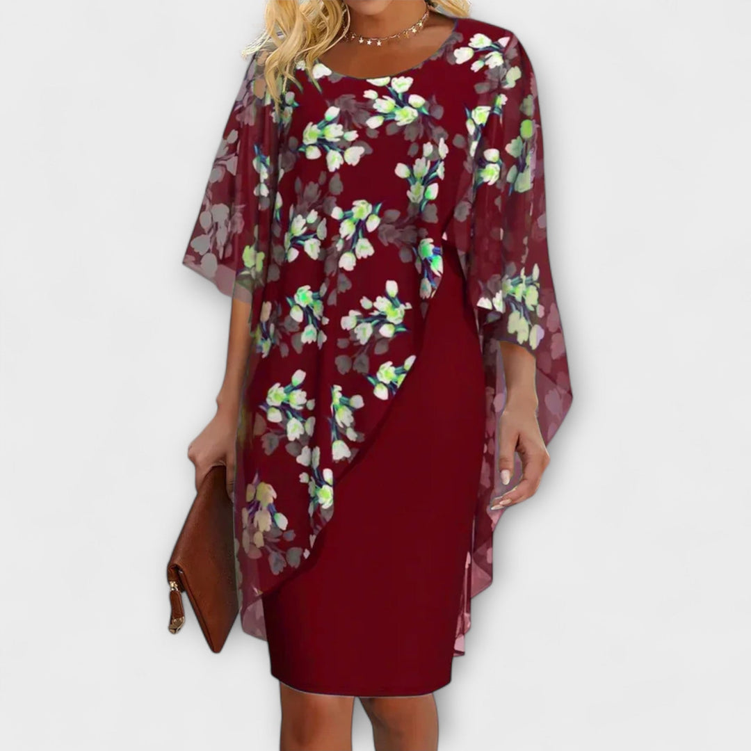 Lyanna - Robe en chiffon à fleurs pour femmes