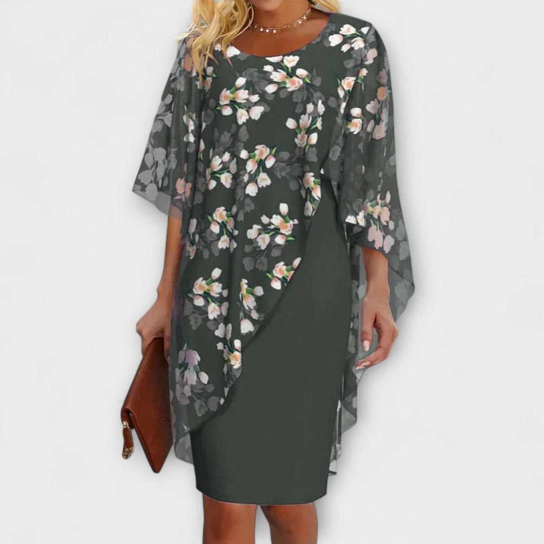 Lyanna - Robe en chiffon à fleurs pour femmes
