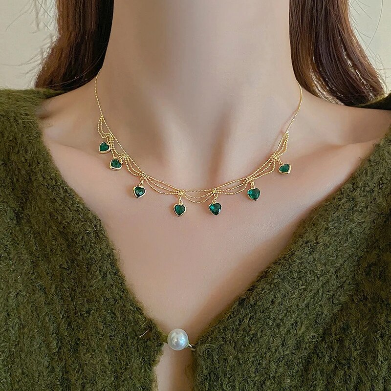Collier en forme de cœur