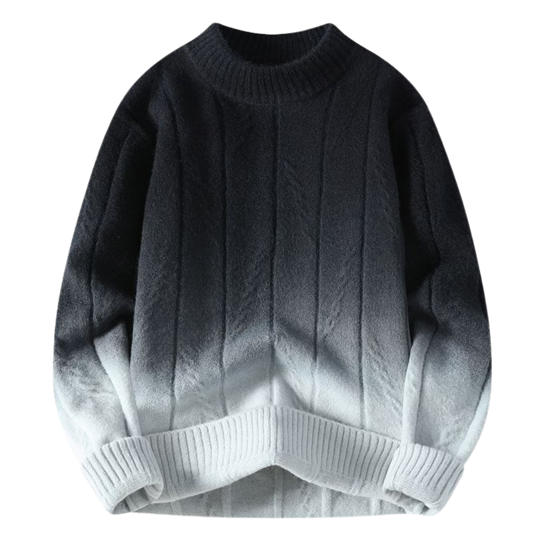Pull avec dégradé de couleurs