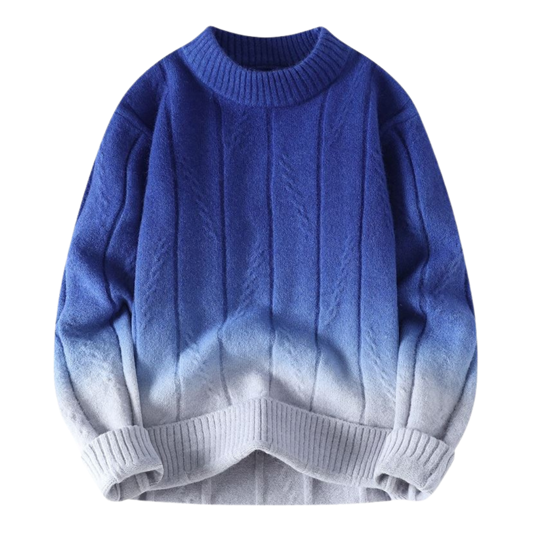Pull avec dégradé de couleurs