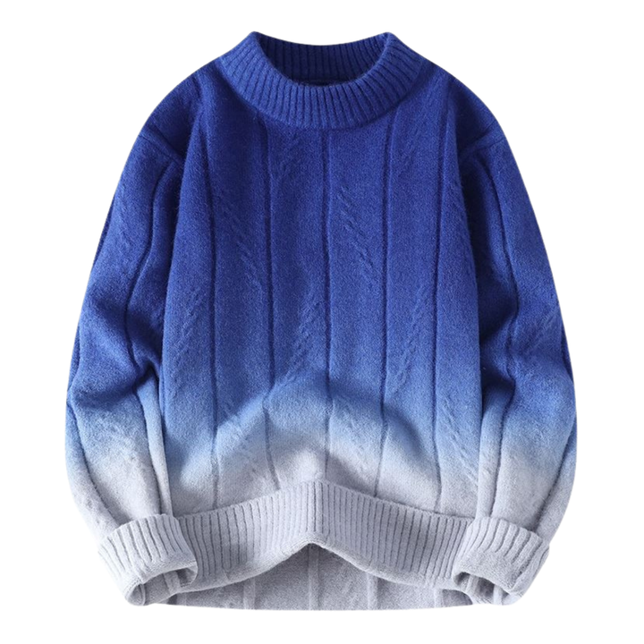 Pull avec dégradé de couleurs