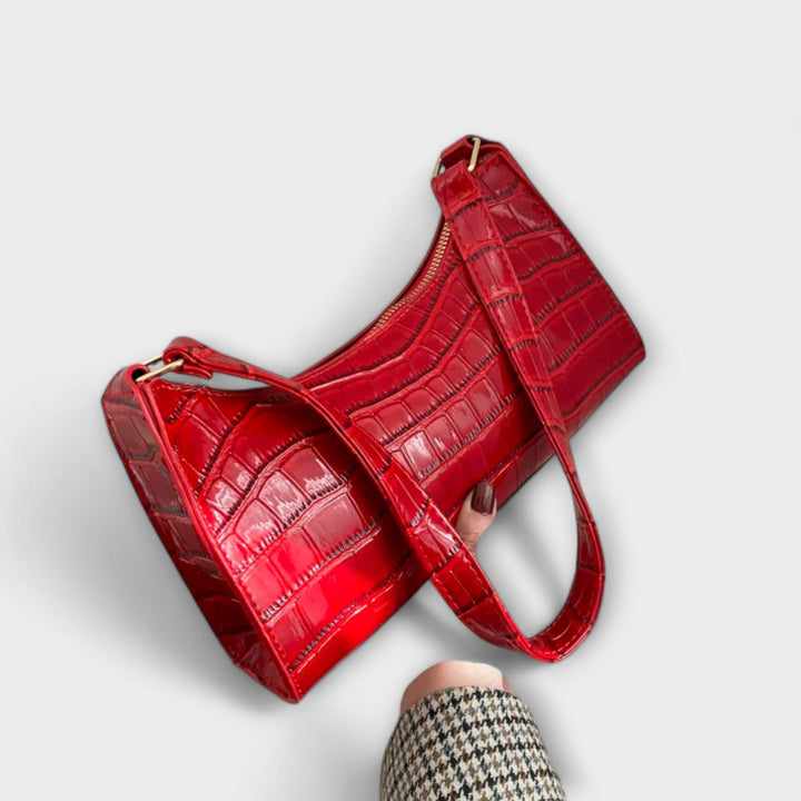 Cécile. - Sac en cuir brillant
