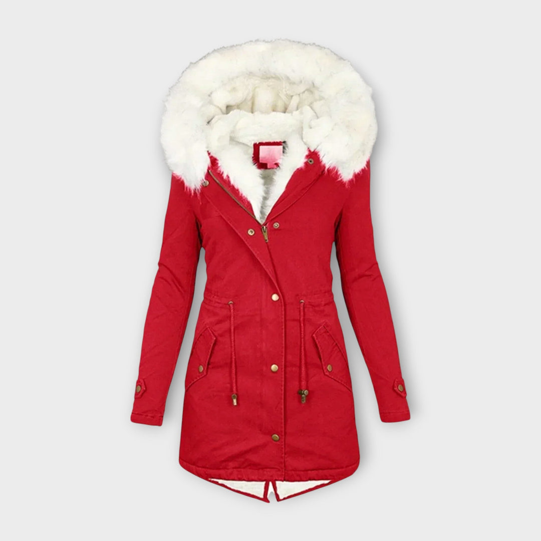 Ivara - Veste d'hiver imperméable et doublée de fourrure