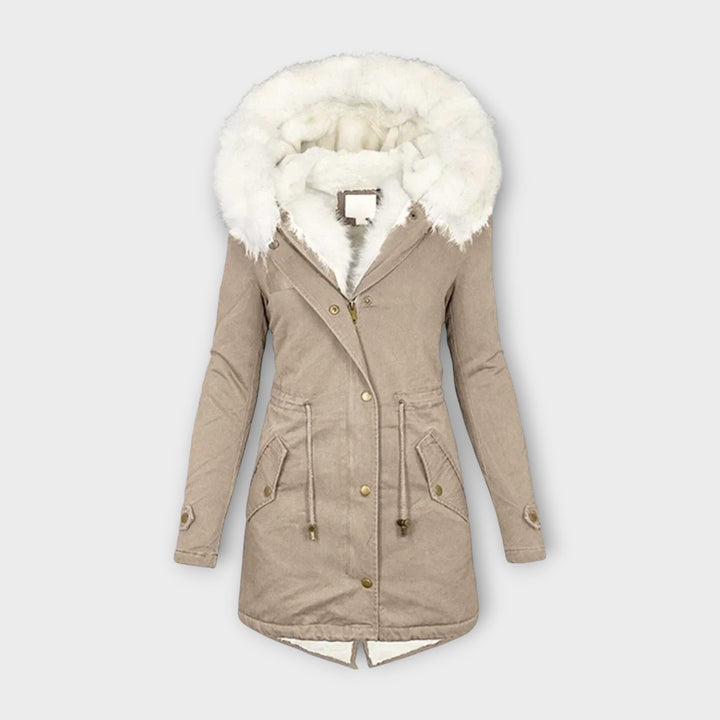 Ivara - Veste d'hiver imperméable et doublée de fourrure