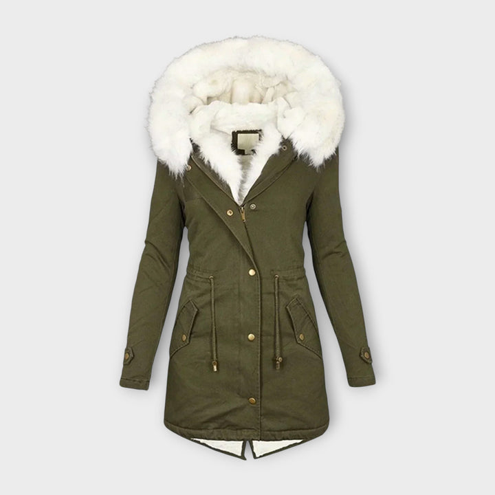 Ivara - Veste d'hiver imperméable et doublée de fourrure