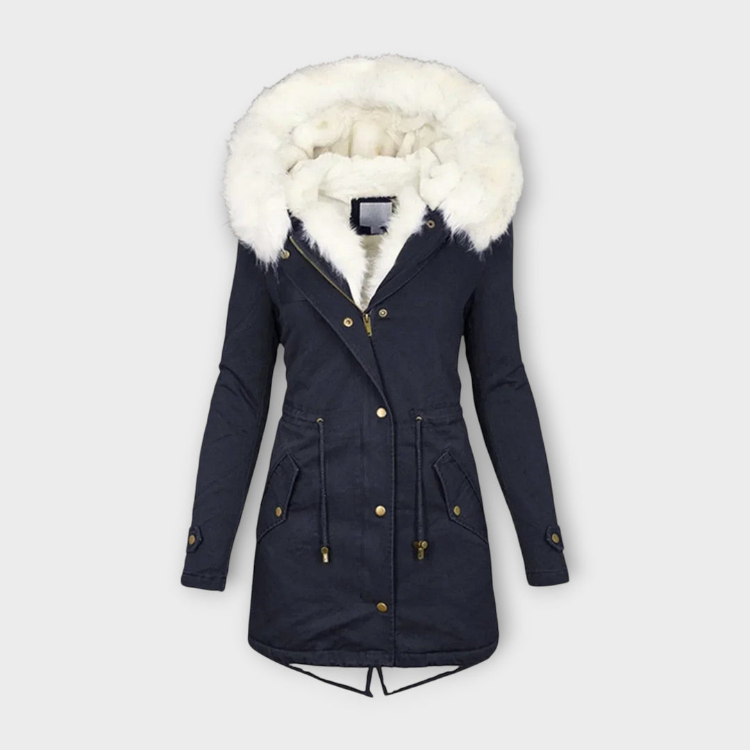 Ivara - Veste d'hiver imperméable et doublée de fourrure