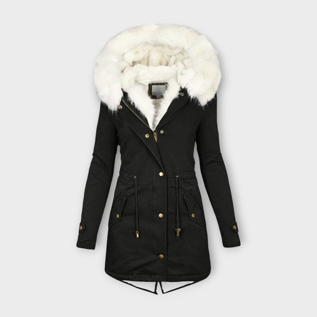 Ivara - Veste d'hiver imperméable et doublée de fourrure