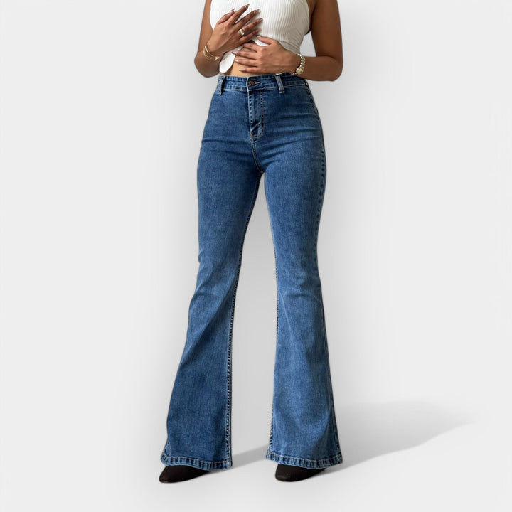 Barbora - Jeans évasés très taille haute