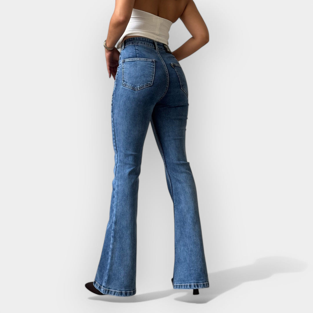 Barbora - Jeans évasés très taille haute