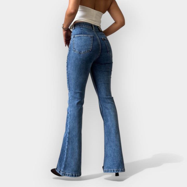 Barbora - Jeans évasés très taille haute