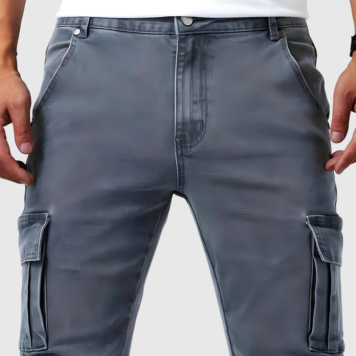 Marino – Pantalons cargo avec stretch