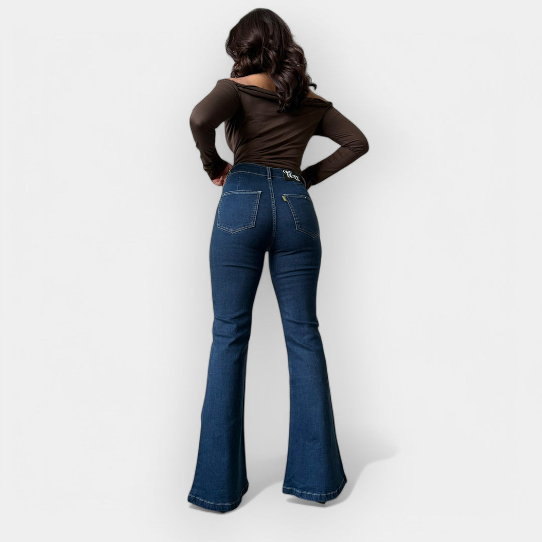 Barbora - Jeans évasés très taille haute