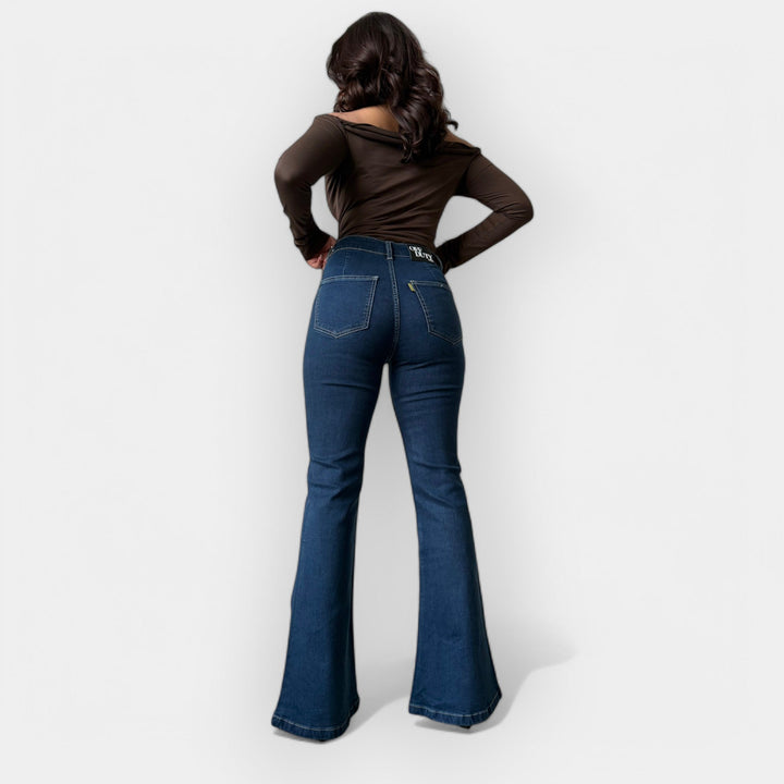 Barbora - Jeans évasés très taille haute