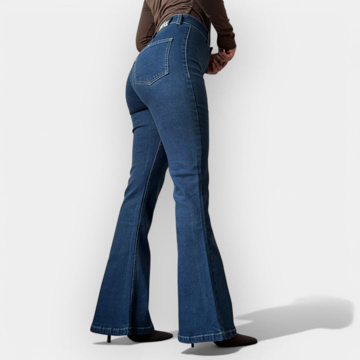 Barbora - Jeans évasés très taille haute