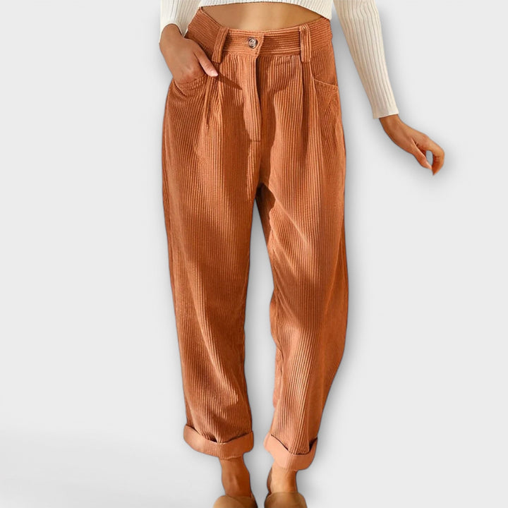 Jana - Pantalons en velours côtelé modernes