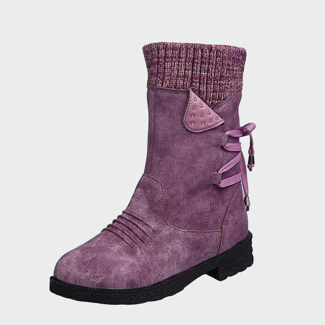 Bottes en daim stylées