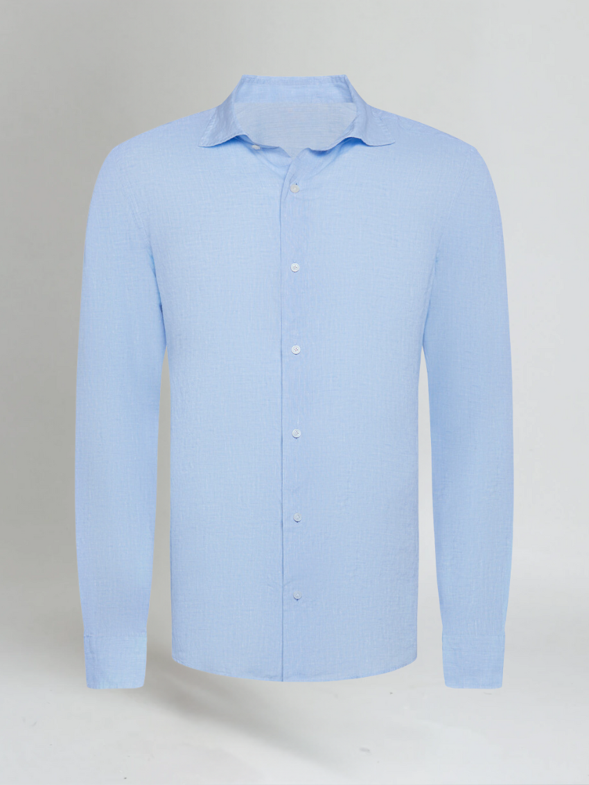 Chemise en Lin Essentielle - Bleu Clair