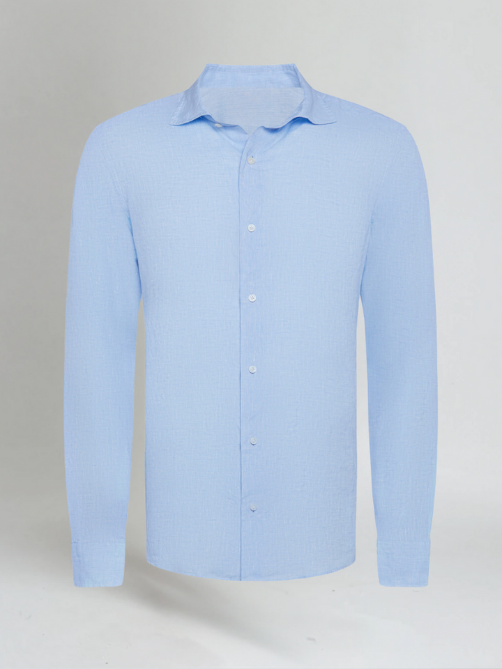 Chemise en Lin Essentielle - Bleu Clair