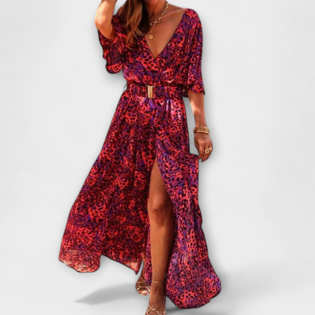 Sabine - Robe maxi stylée à design décontracté