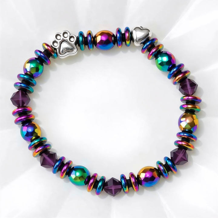 Bracelet magnétique avec pendentif en forme de patte