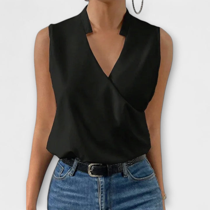 Top d'été doux avec décolleté en V