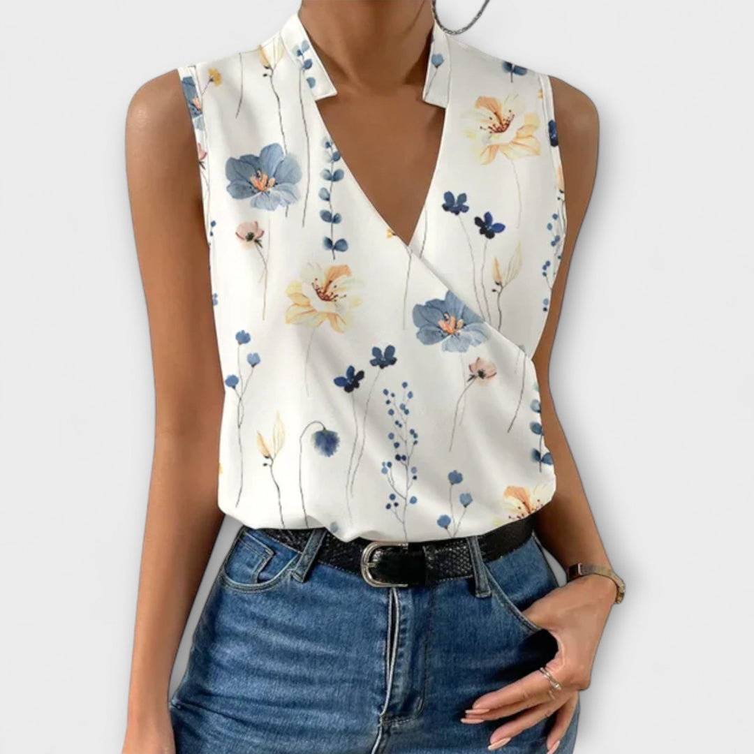 Top d'été doux avec décolleté en V