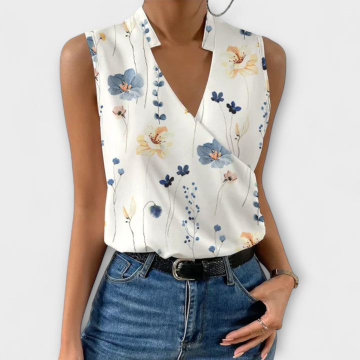 Top d'été doux avec décolleté en V