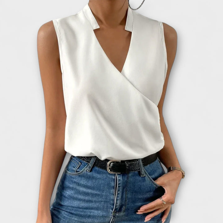 Top d'été doux avec décolleté en V