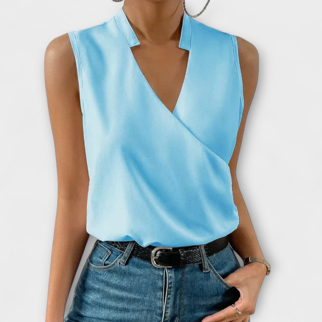 Top d'été doux avec décolleté en V