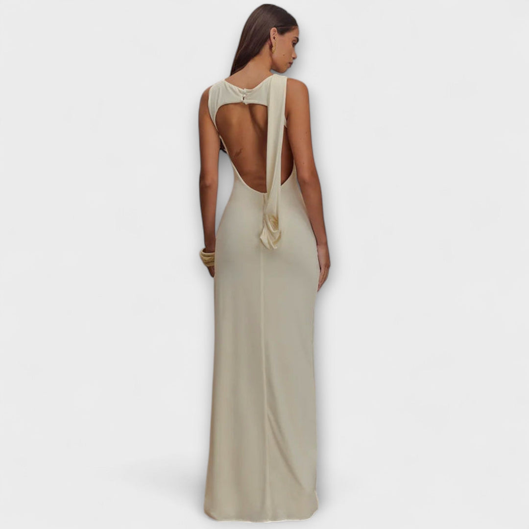Rieke - Robe Maxi Stylée avec Fente Haute