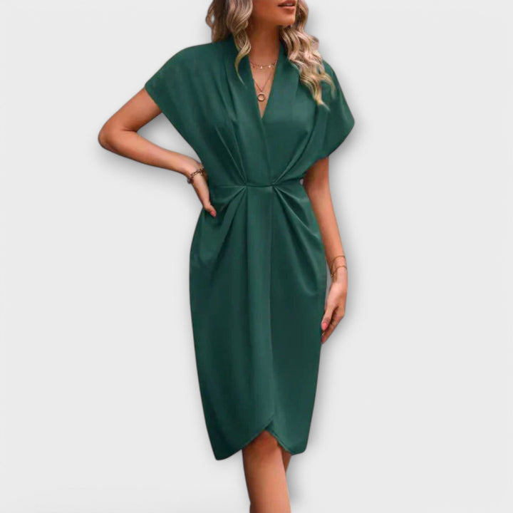 Serena - Robe Midi Croisée