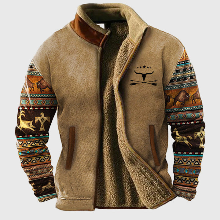 Marek – Veste en polaire ethnique