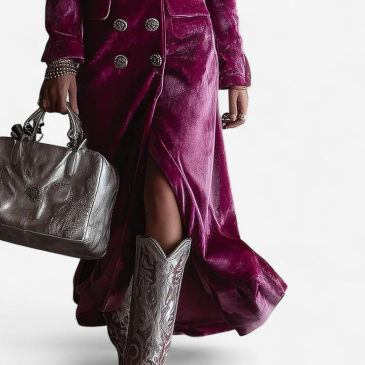 Robe en Velours Virginie™ à Envelopper