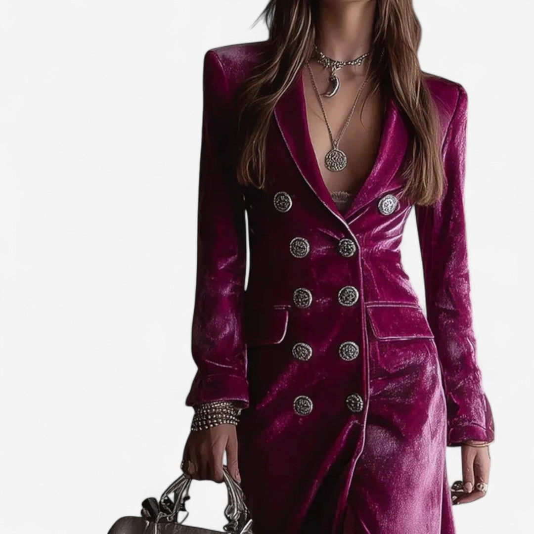 Robe en Velours Virginie™ à Envelopper