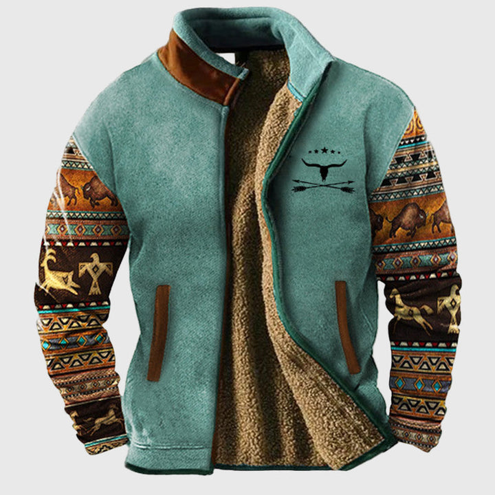 Marek – Veste en polaire ethnique